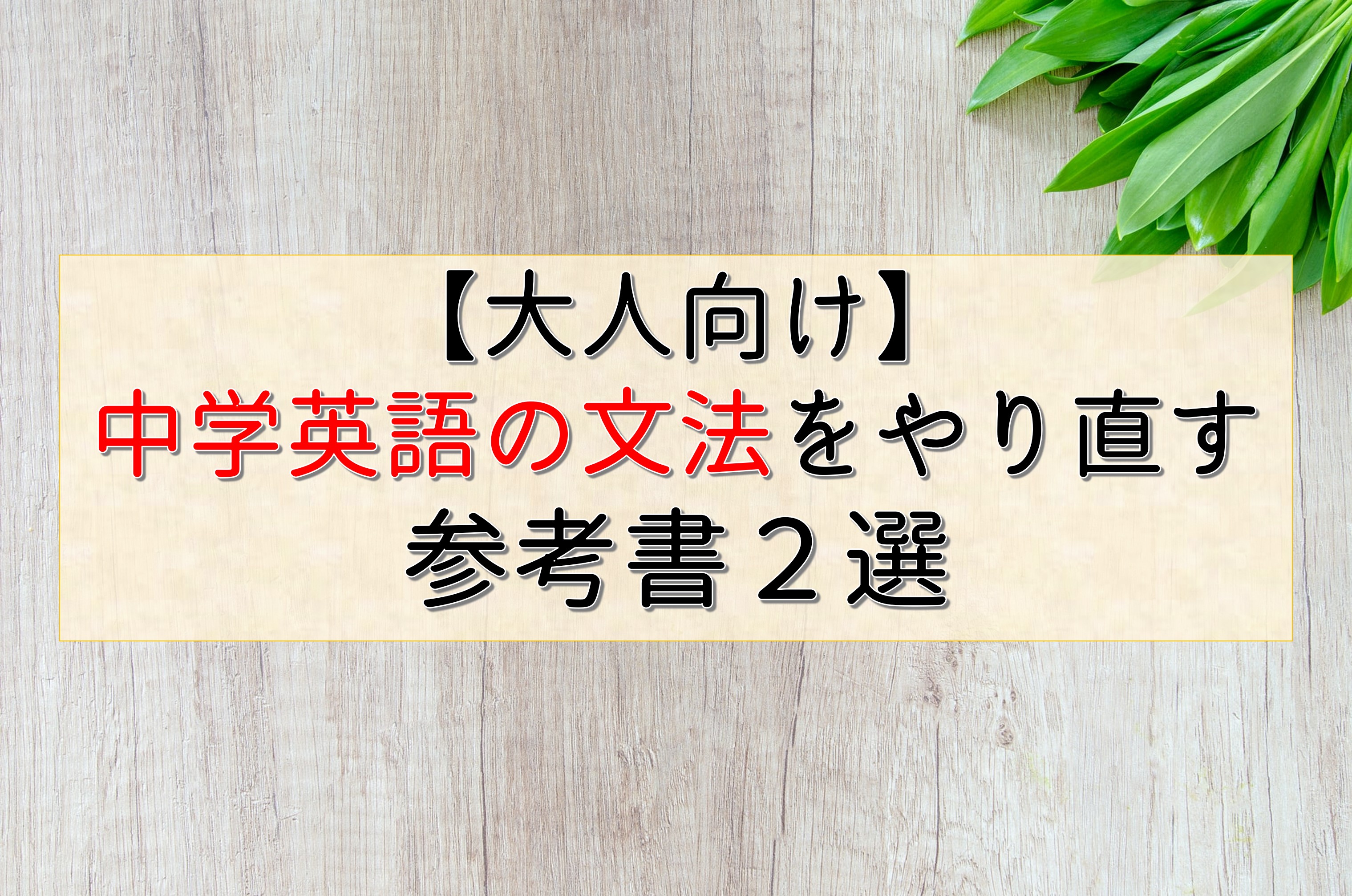 大人向け 中学英語のやり直しに使える参考書２選 元教員が紹介 Taka Blog